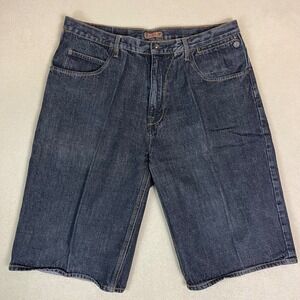 G Unit Denim Shorts Mens Size‎ 36 Black Wash Hip Hop 90s Y2K Baggy